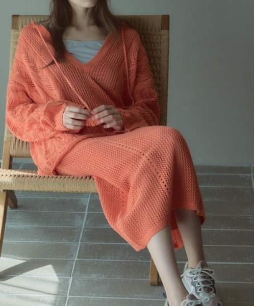 Muel Chic（ミュエルシック） カーディガン Mill mesh knit ミル