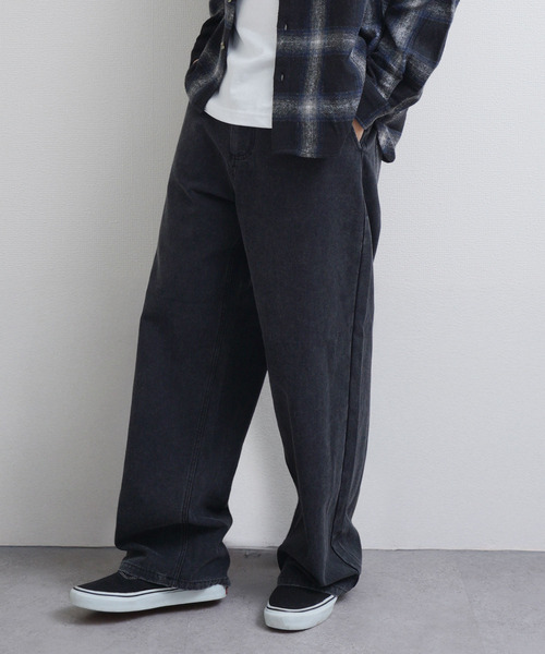 ZIP FIVE -White Line- ワイドパンツ チノパン 「White Line」 COTTON