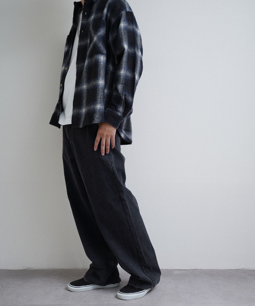 ZIP FIVE -White Line- ワイドパンツ チノパン 「White Line」 COTTON