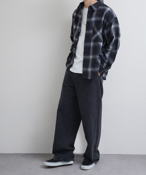 ZIP FIVE -White Line- チノパン 「White Line」 COTTON CANVAS ワイド