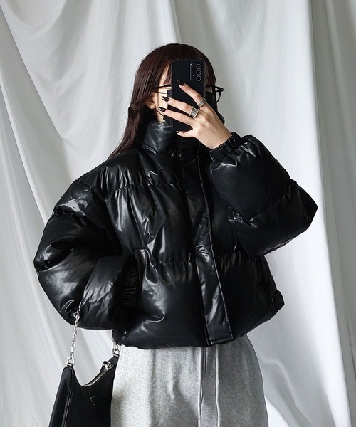 me+meselect／アウター／ブラック me+em select（ミームセレクト） ブルゾン FREE ブラック レディース