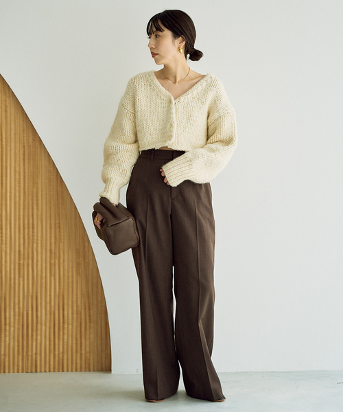 plage（プラージュ） ニットカーディガン FREE サックスブルー