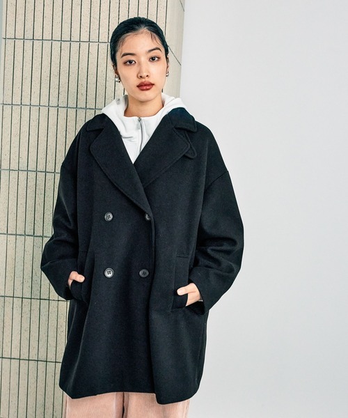 「LEPSIM」 チェスターコート FREE グレー レディース_画像2