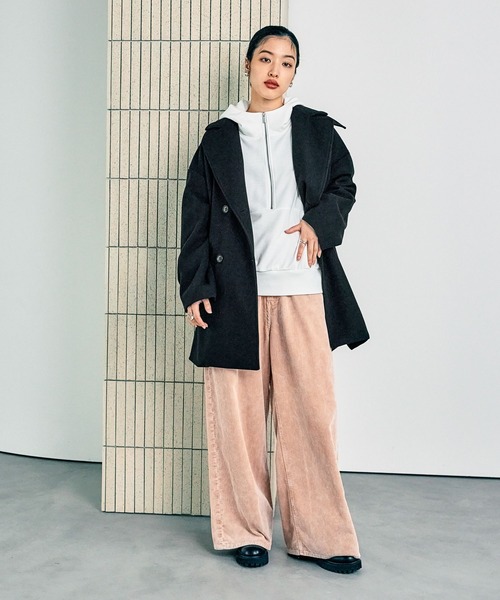 「LEPSIM」 チェスターコート FREE グレー レディース_画像5