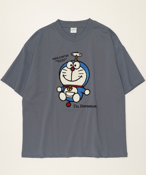 sanrio tシャツ 「Doraemon/ドラえもん」サガラ刺繍半袖Tシャツ