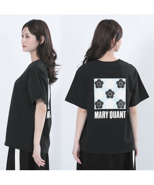 ★おすすめ【MARY QUANT】バックプリント Tシャツ MARY QUANT tシャツ マリークワント mary quant バックプリント