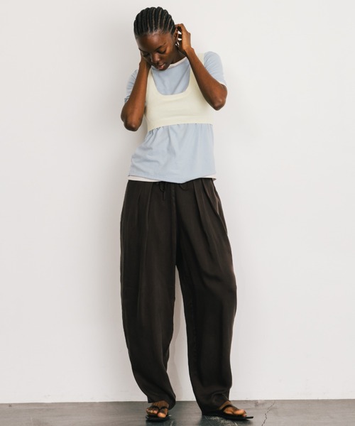 CREDONA - 【25SS】CUPRO EASY PANTS / イージーパンツ (ライト