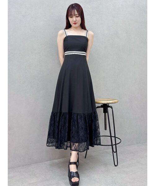 MERCURYDUO（マーキュリーデュオ） ワンピース モチーフレーステープ