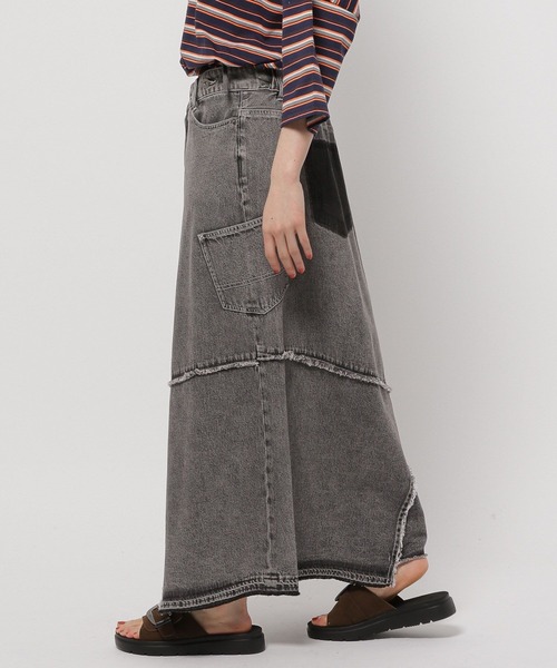 niko and. リメイクデニムスカート新品 niko and（ニコアンド）の「【MODE NORM CORE】リメイク風