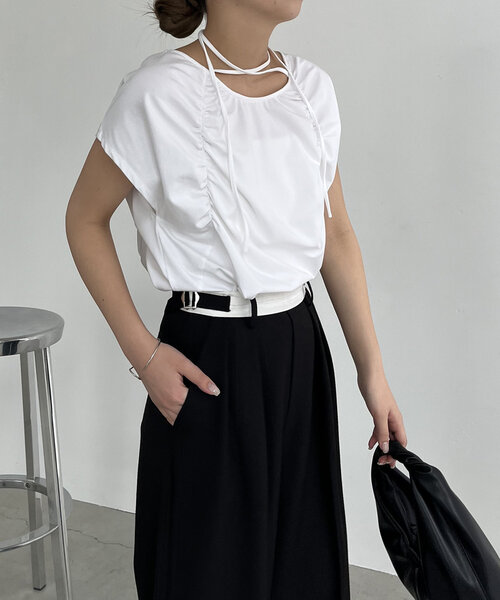 CAPRICIEUX LE'MAGE｜【待望の再入荷!】ギャザーフレンチTシャツ