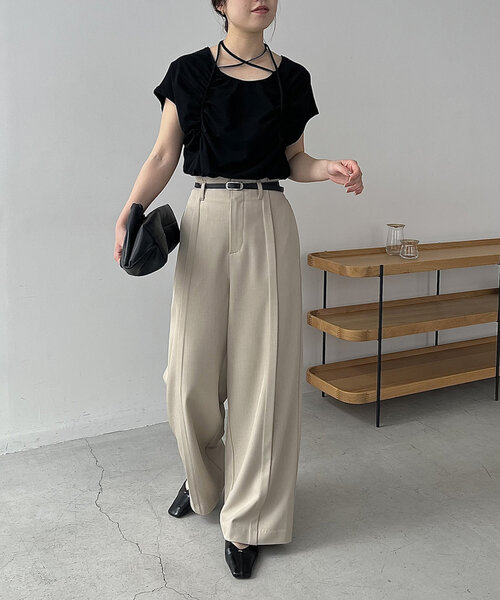 CAPRICIEUX LE'MAGE tシャツ 「待望の再入荷！」ギャザー