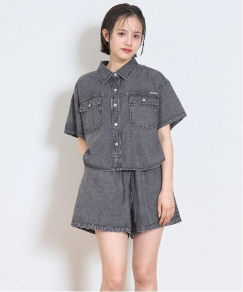 専用♡ LOVETOXIC セットアップ 「綿100％」デニムシャツセットアップ