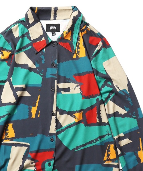 STUSSY ブラウス シャツ STUSSY/ステューシー Block Print STUSSY ブラウス シャツ STUSSY/ステューシー Block Print