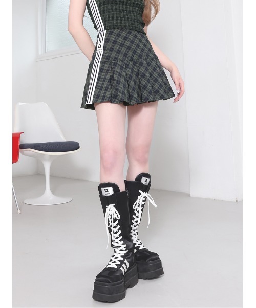 Darich スカート リメイクライクチェックミニスカート