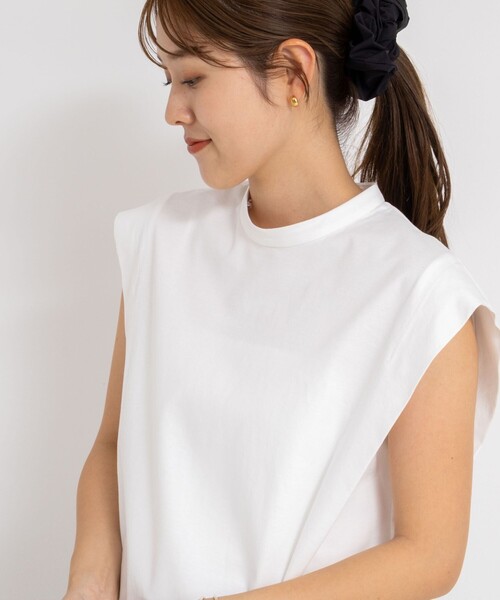 「NOLLEY'S」 半袖カットソー FREE ホワイト レディース NOLLEY'S tシャツ 衿付きプルオーバーカットソー レディース