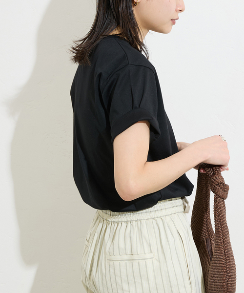 tシャツ 「追加3」汗ジミ防止ナノシアハーフスリーブT レディース JOURNAL STANDARD tシャツ 「追加3」汗ジミ防止ナノシアハーフ