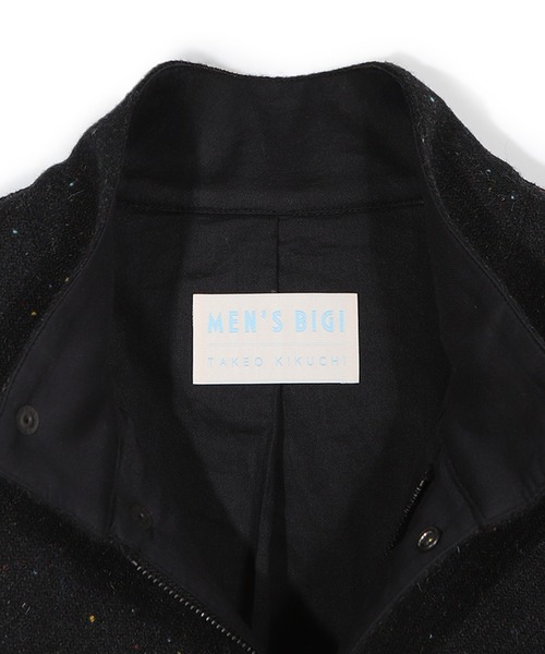 ブルゾン アウター 「50th Anniv . 菊池武夫」HARRIS TWEED COLOR NEP BLOUSON メンズの画像