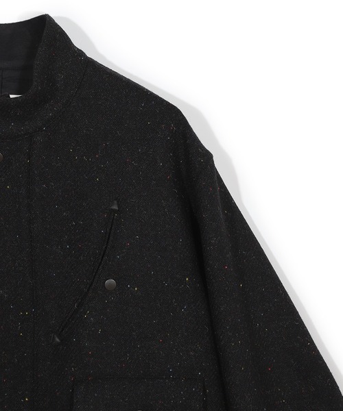 ブルゾン アウター 「50th Anniv . 菊池武夫」HARRIS TWEED COLOR NEP BLOUSON メンズの画像