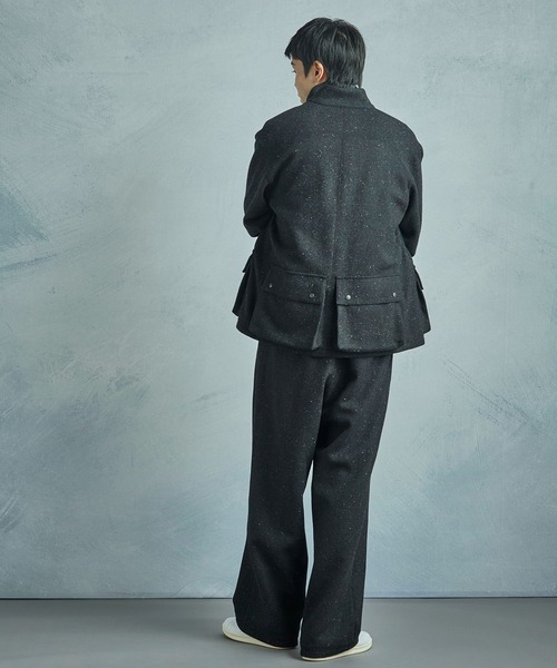 ブルゾン アウター 「50th Anniv . 菊池武夫」HARRIS TWEED COLOR NEP BLOUSON メンズの画像