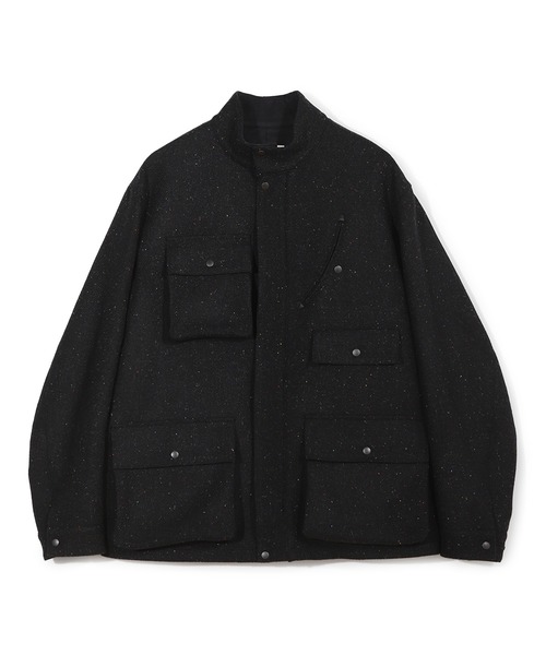 ブルゾン アウター 「50th Anniv . 菊池武夫」HARRIS TWEED COLOR NEP BLOUSON メンズの画像