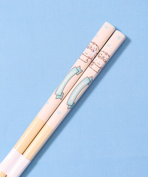 sanrio（サンリオ） 食器 (SK)「sanrio」陶器製 ボウル ＆ 竹箸 セット