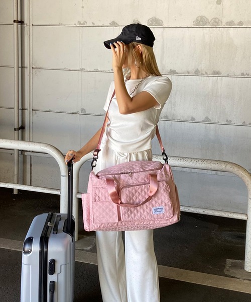 rire ボストンバッグ キルティングボストン型トラベルバッグ