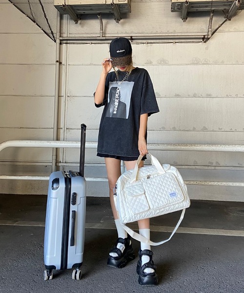 rire ボストンバッグ キルティングボストン型トラベルバッグ