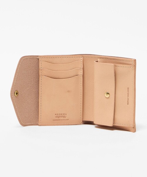 財布 「BEORMA LEATHER COMPANY」 S0002 3FOLD WALLET NATUR/ウォレット メンズの画像