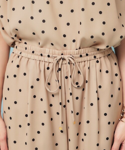 SunaUna（スーナウーナ） パンツ 「ドット柄／S〜L」ワイドパンツ