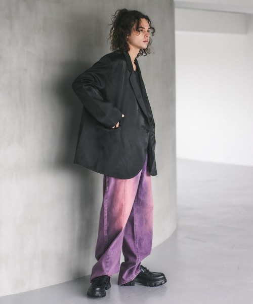 「Shoowtime」 加工デニムパンツ SMALL ネイビー メンズ