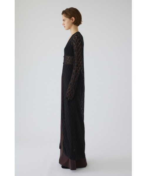 RIM.ARK カーディガン Lace knit gown レースニットガウン レディース