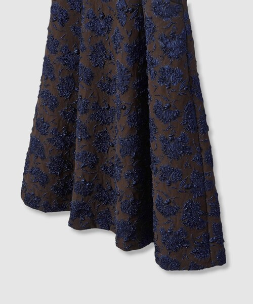ANAYI（アナイ） スカート ラメフラワーフクレジャガードフレア