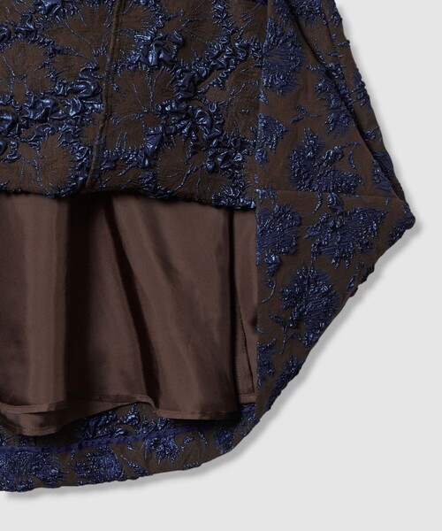 ANAYI（アナイ） スカート ラメフラワーフクレジャガードフレア