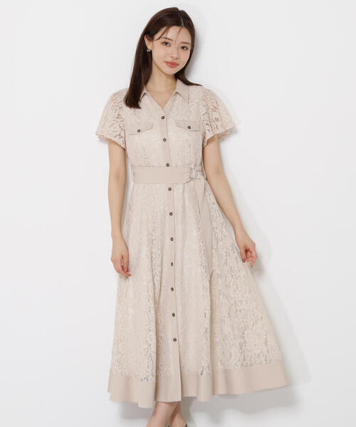 PROPORTION BODY DRESSING ワンピース レースシャツワンピース