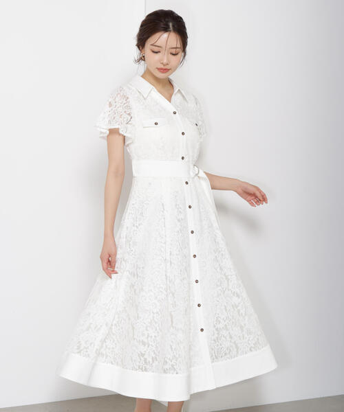 PROPORTION BODY DRESSING ワンピース レースシャツワンピース