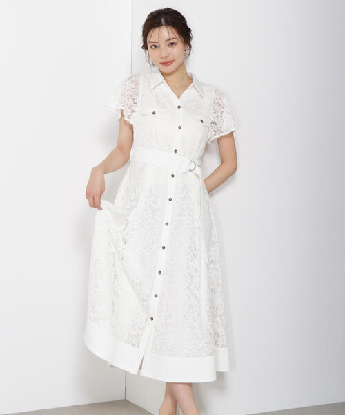 【PROPORTION BODY DRESSING】刺繍レースワンピース プロポーションボディドレッシング PROPORTION BODY DRESSING