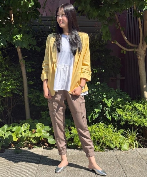 BananaRepublic テーラードジャケット バイカラー ロング BANANA REPUBLIC（バナナリパブリック） ジャケット テーラード