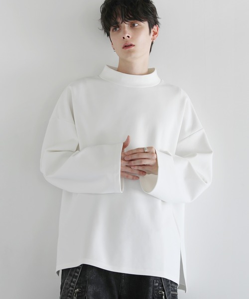 LILL（リル） tシャツ コットンポンチモックネックカットソー メンズ