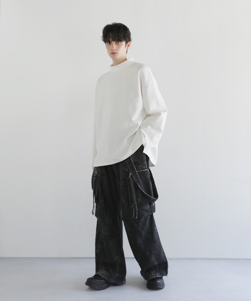 LILL（リル） tシャツ コットンポンチモックネックカットソー メンズ