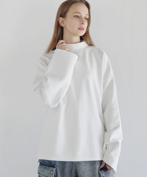 LILL（リル） tシャツ コットンポンチモックネックカットソー メンズ