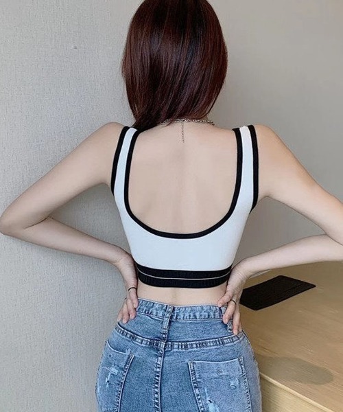 shoppinggo タンクトップ ノースリーブ 夏服タンクトップ 胸パット付