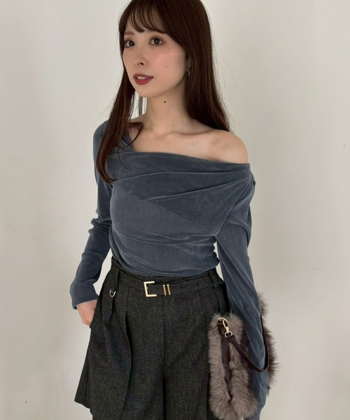 tシャツ デコルテタックフロッキーチュールトップス レディース | FRAY I.D | 04