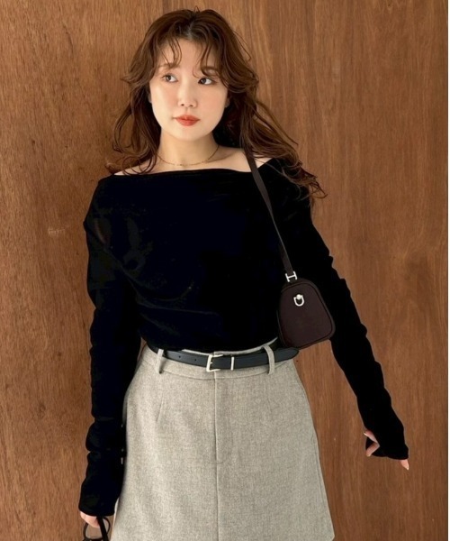 tシャツ デコルテタックフロッキーチュールトップス レディース | FRAY I.D | 15