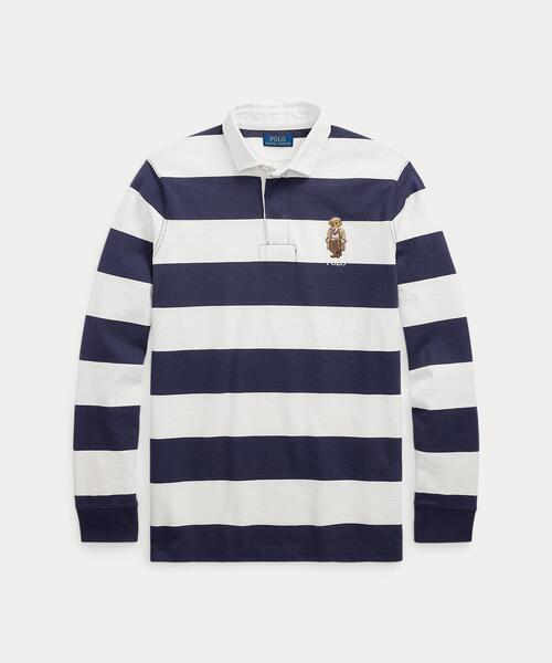 RALPHLAUREN / ラグビーシャツクラシックフィット M's M POLO RALPH LAUREN クラシック フィット ストライプド