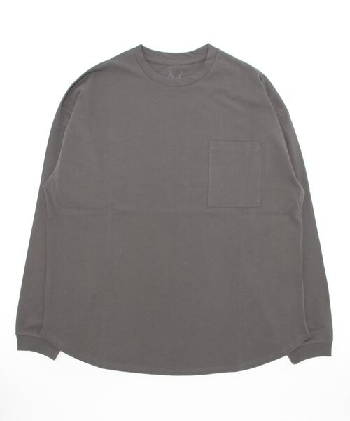 「A4A」 長袖Tシャツ M モカ メンズ