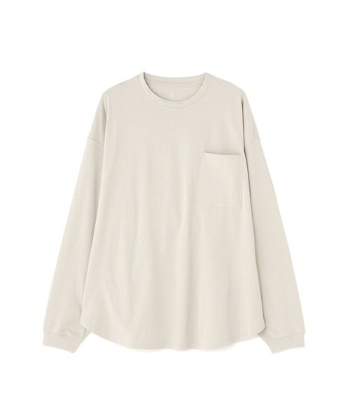「A4A」 長袖Tシャツ M モカ メンズ