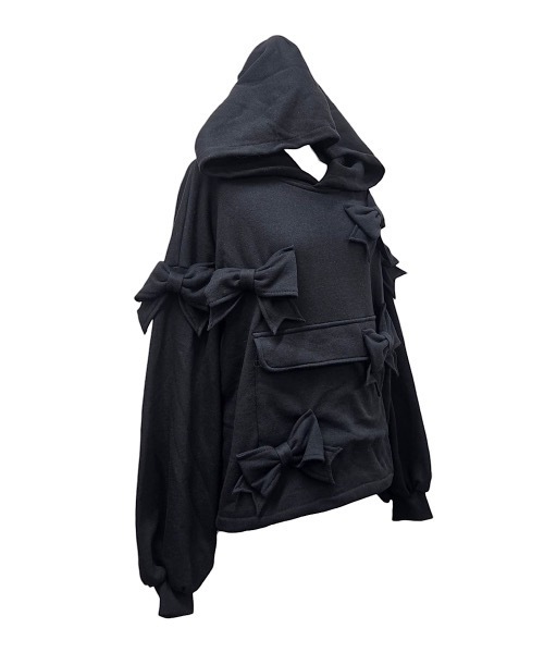 lilLilly ベロアリボンチェーンハーネス 黒 リボンハーネス lilLilly