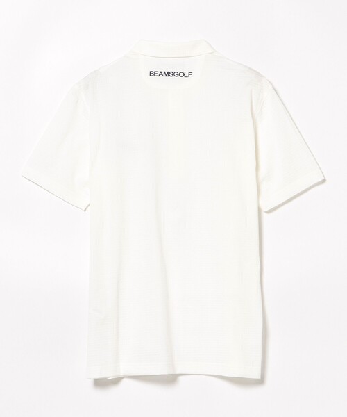 「BEAMS GOLF」 半袖シャツ S ホワイト メンズの画像