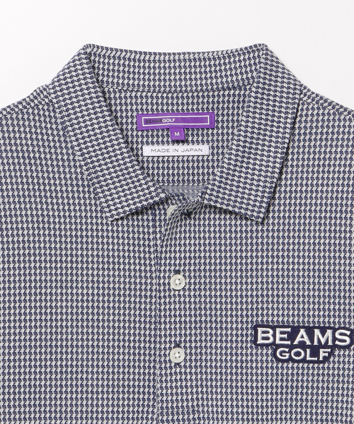 「BEAMS GOLF」 半袖シャツ S ホワイト メンズの画像