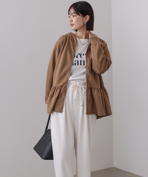 HOWDY♡パーカー♡ベージュ新品未使用 パーカー レディース : ZOZOTOWN Yahoo!店 - 通販 - Yahoo!ショッピング